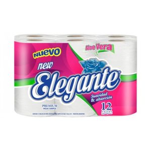 HIGIENICO ELEGANTE ALOE VERA 12X30MTS