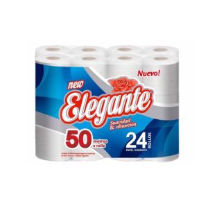 PAPEL HIGIENICO ELEGANTE 24X50 MTS