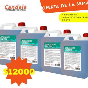 COMBO: 4 BIDONES JABON LIQUIDO B ESPUMA
