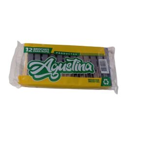 BROCHES PLASTICO X12U. AGUSTINA
