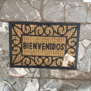 ALFOMBRA DE YUTE - BIENVENIDO