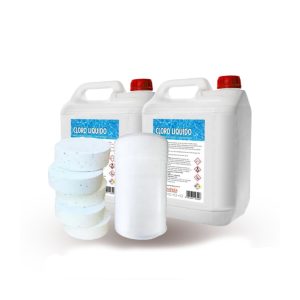COMBO PILETA 2: 20l cloro + 2kg pastillas triple accion