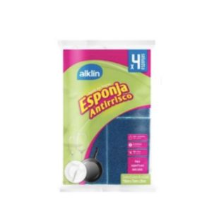 FIBRA ESPONJA ANTIRAYAS PACK x 4 UNIDADES